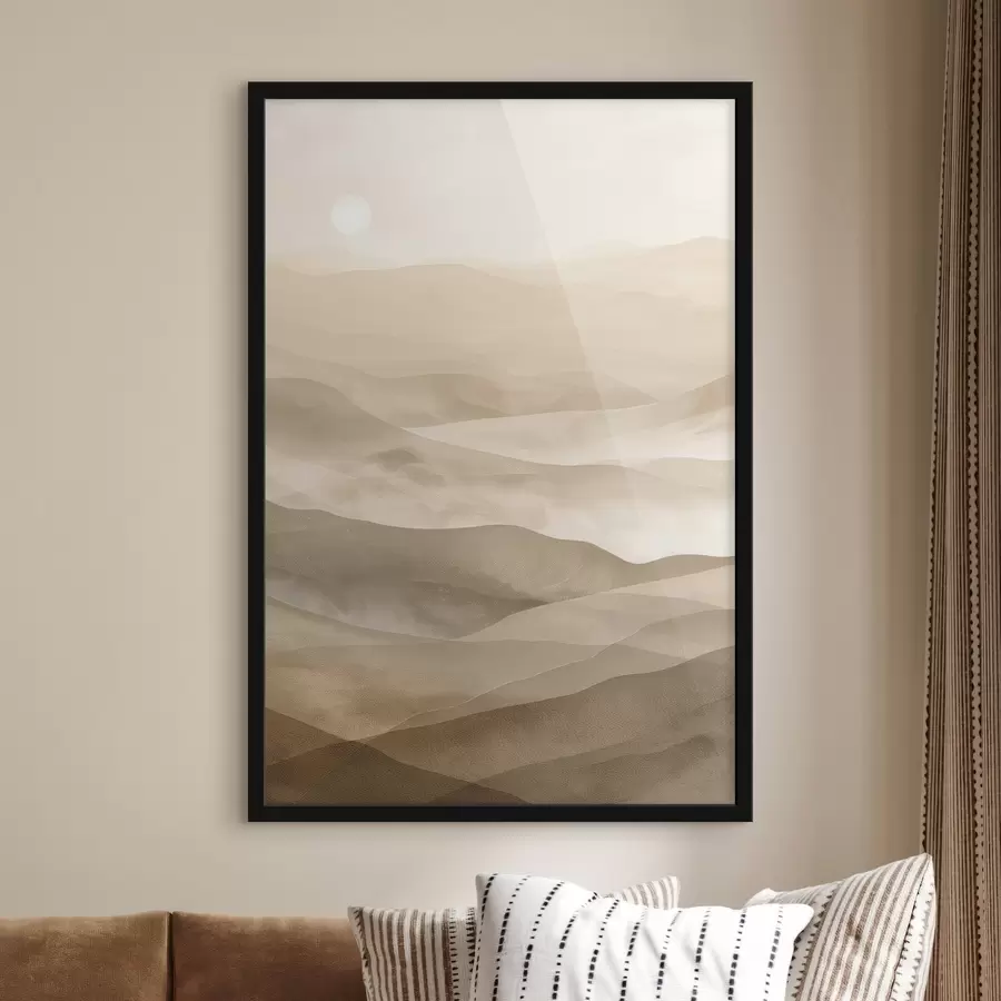 Fototapetes Kalni gaišos toņos, akvareļa imitācija f47638