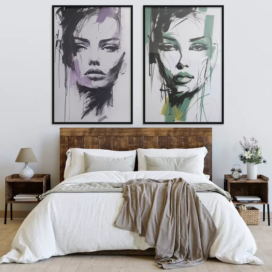 Fototapetes Abstrakts sievietes portrets d01226