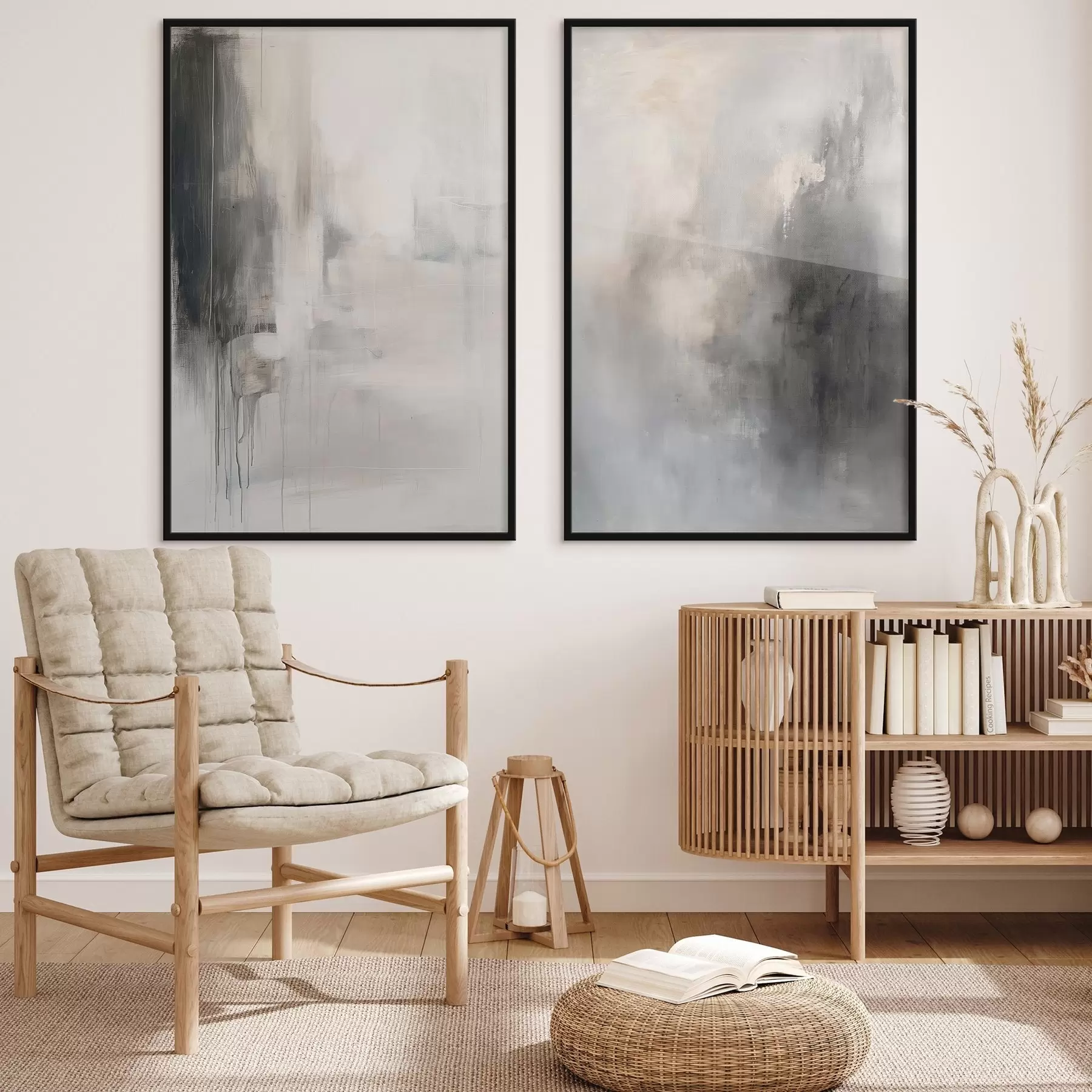 Fototapetes Abstrakta kompozīcija neitrālos toņos d01216