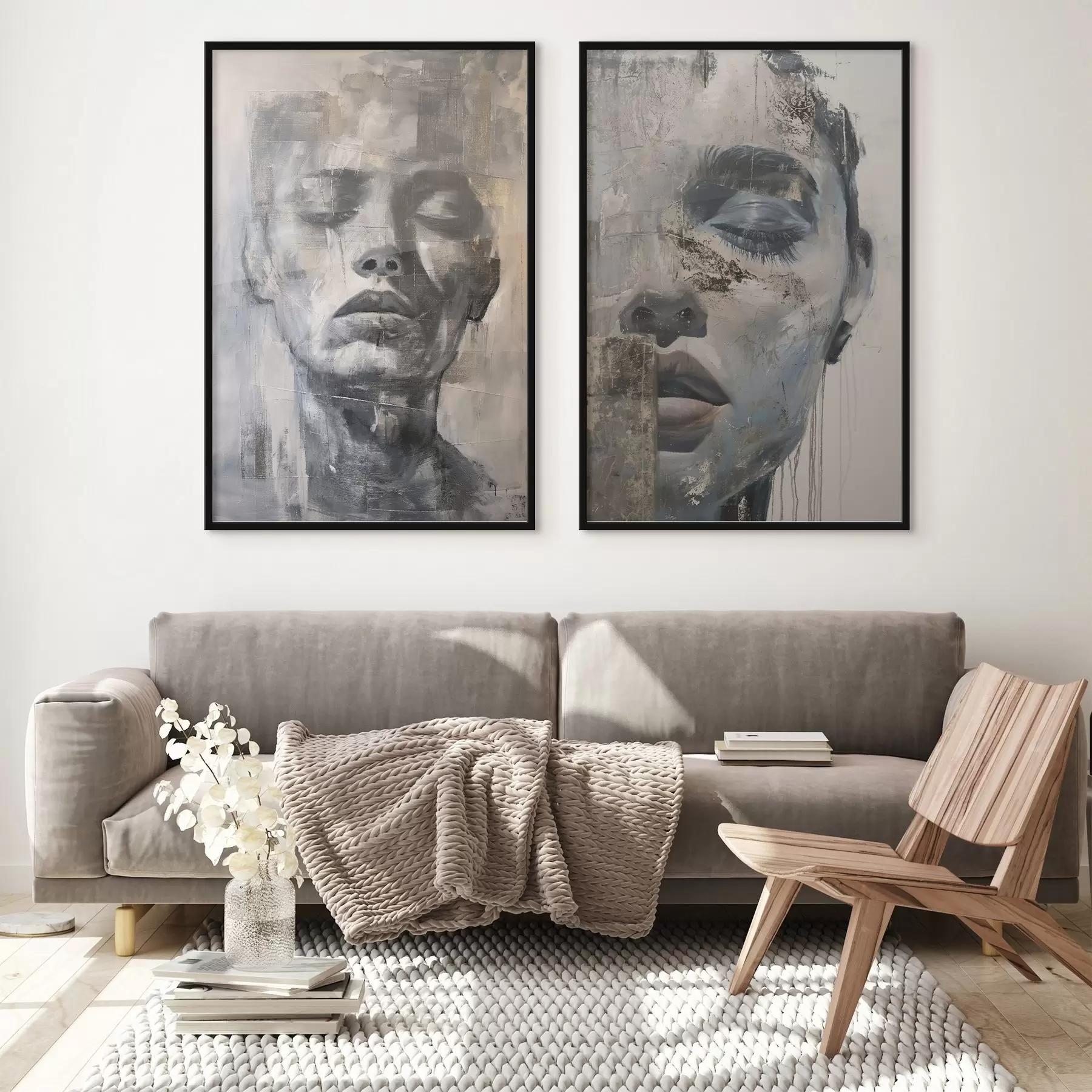 Fototapetes Mūsdienīgs abstrakts sievietes portrets d01232