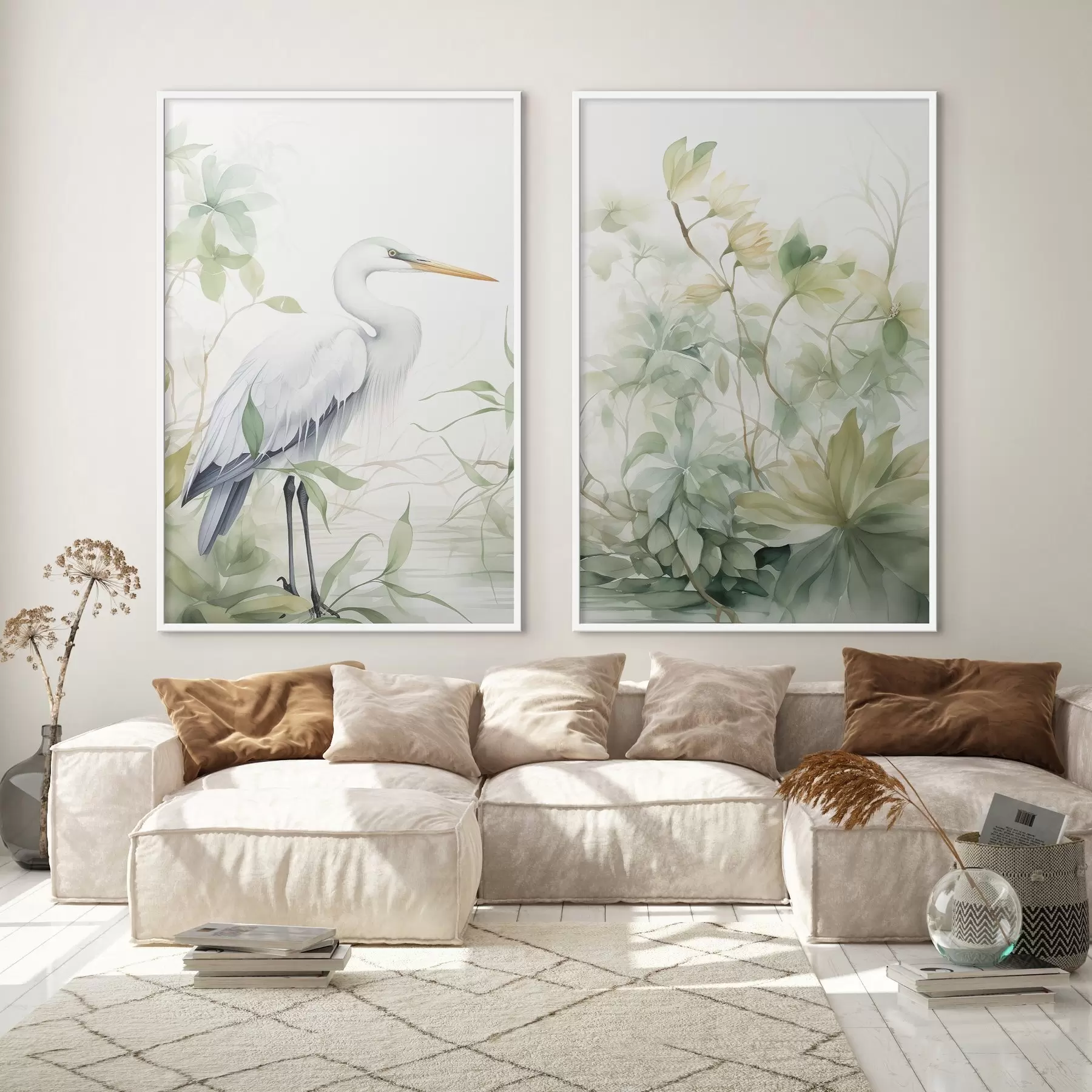 Fototapetes Stārķis starp augiem d01256