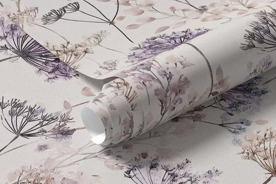 Fototapetes Pastelkrāsas savvaļas ziedi a00967