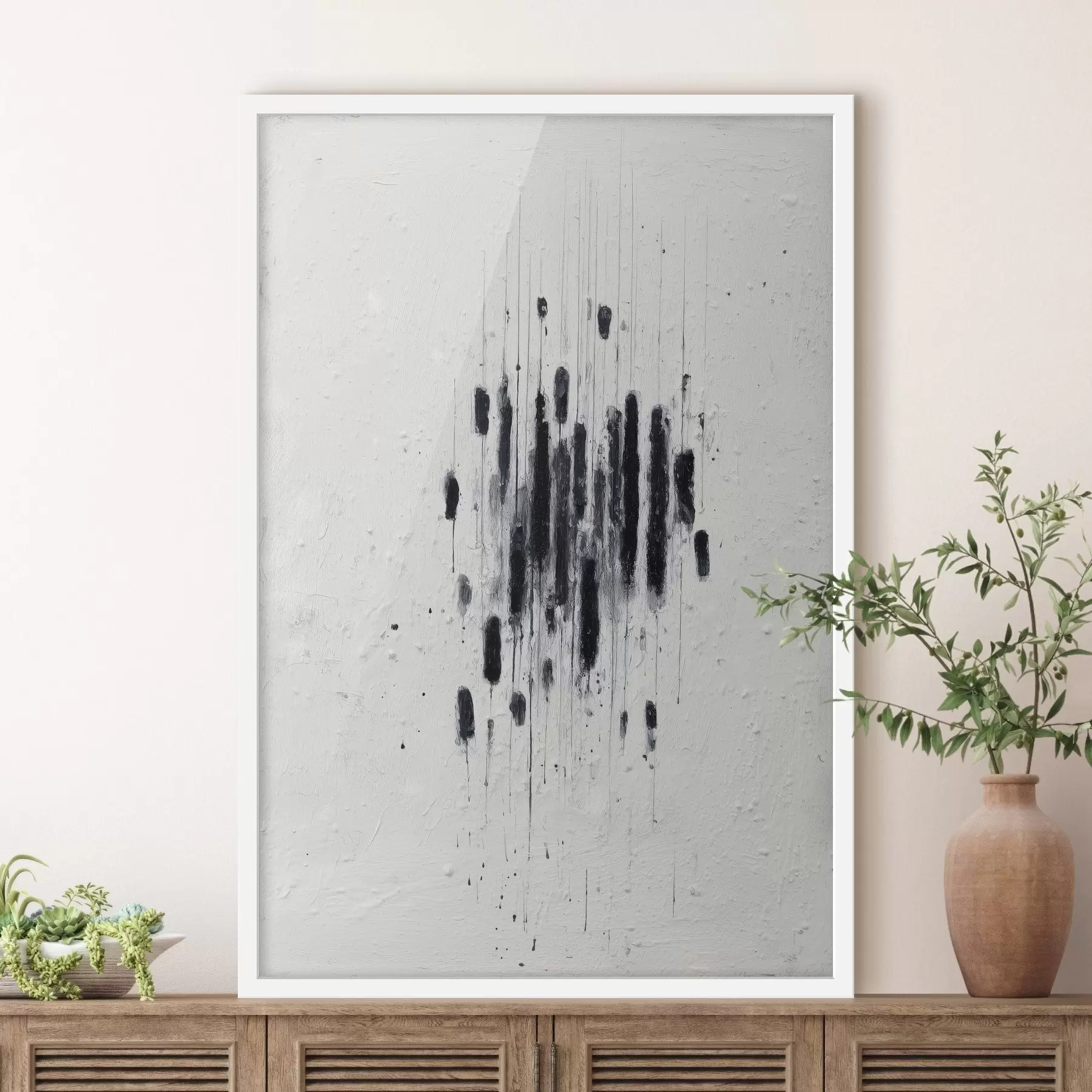 Fototapetes Minimālisma māksla ar izteiksmīgiem triepieniem un izplūdušām malām modernā glezniecības stilā f46957