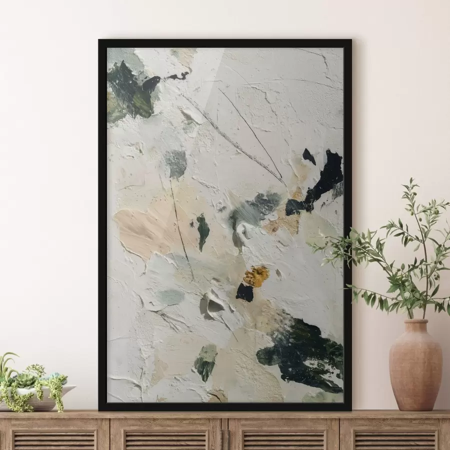 Fototapetes Izteiksmīga aina ar daudzslāņainu faktūru un pasteļtoņu paleti eļļas glezniecības stilā f46961