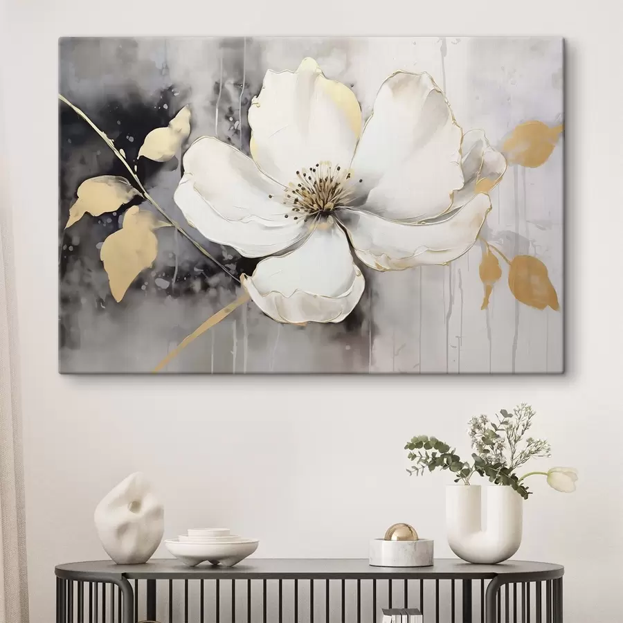 Glezna Liels abstrakts zieds s47643