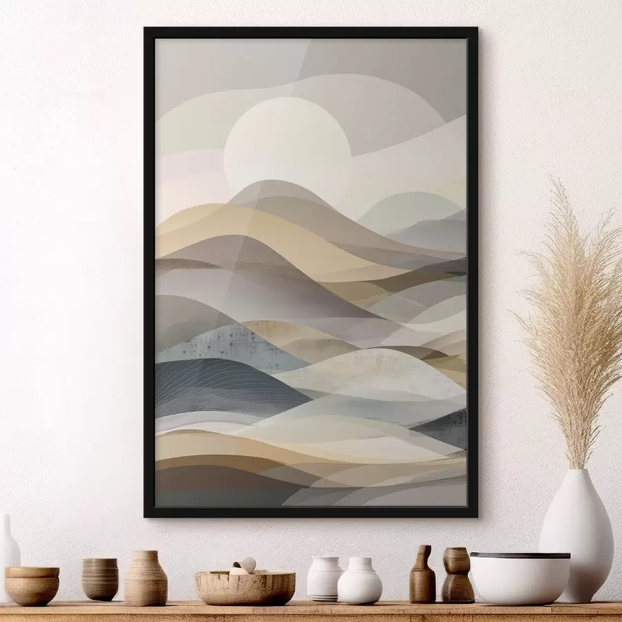 Fototapetes Abstraktas kalni, imitācija akvareļi f47644