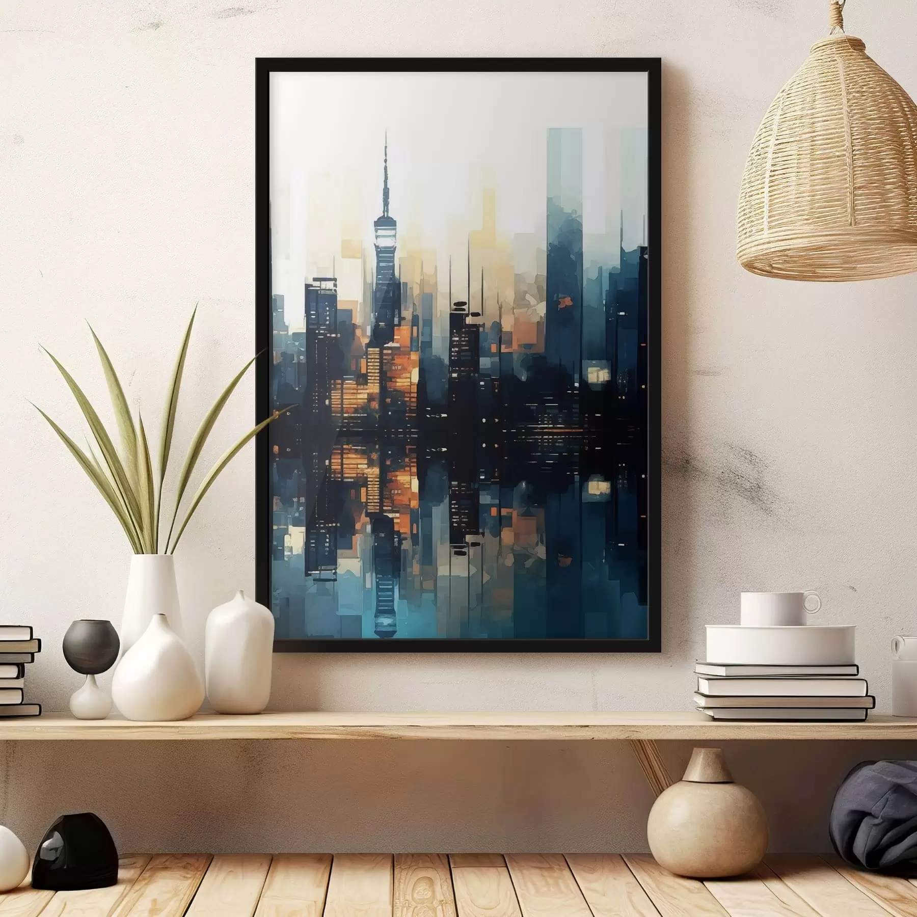 Fototapetes Vakara saulriets lielpilsētā f47677