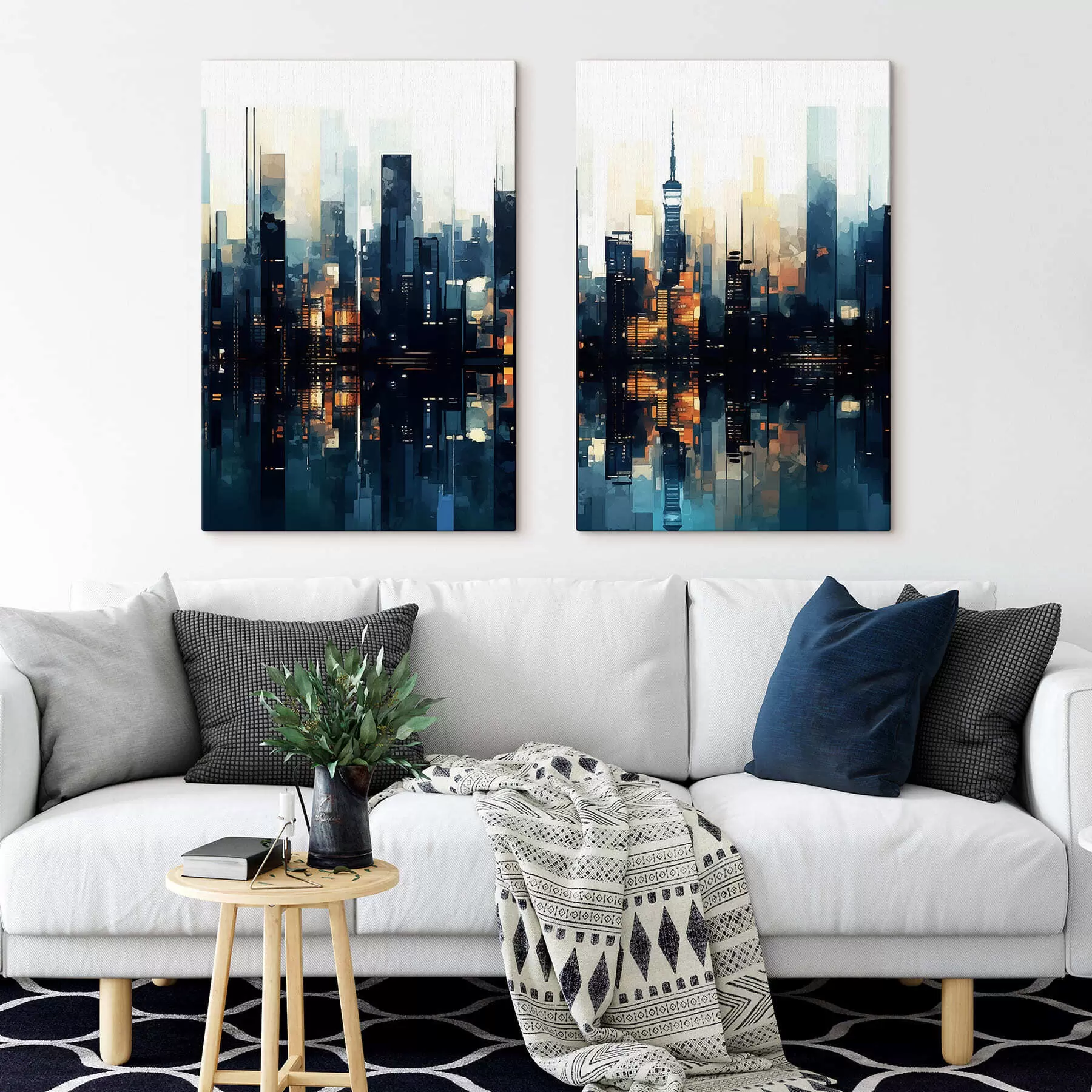 Glezna Nakts siluets m01259