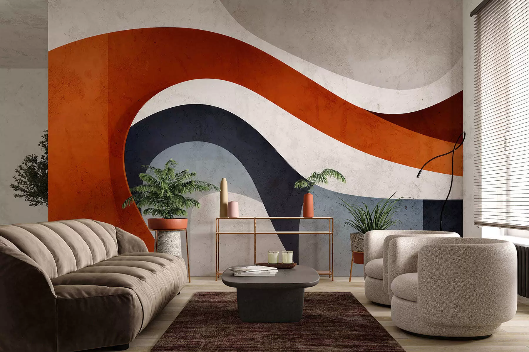 Fototapetes Ģeometriskais telpa w05169