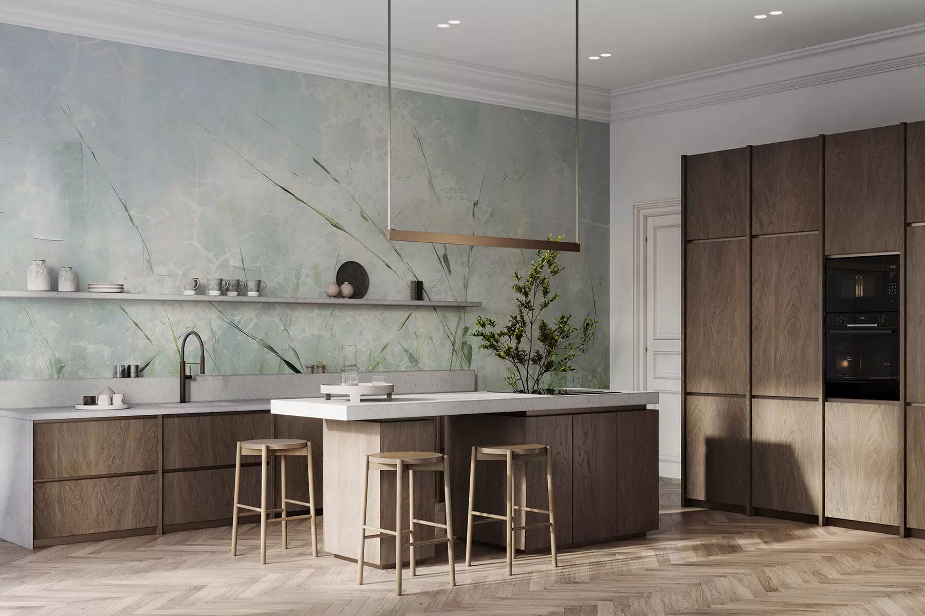 Fototapetes Zāles vieglums w05176