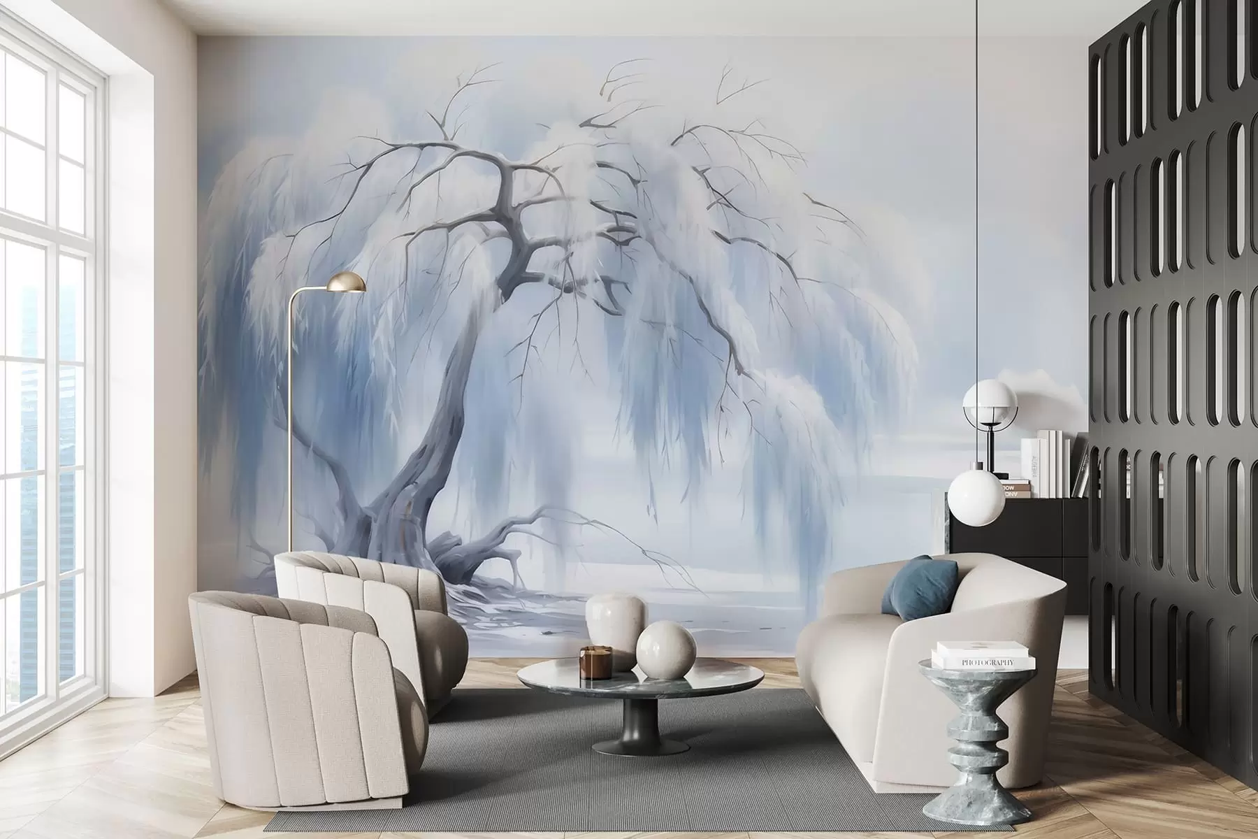 Fototapetes Krāšņi krāsots koks w05179