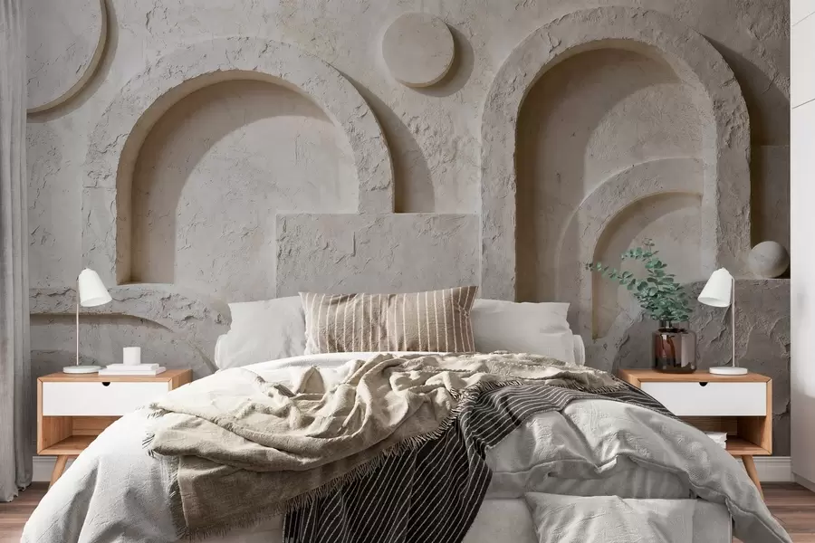 Fototapetes Betona apjoma ģeometrija w05186