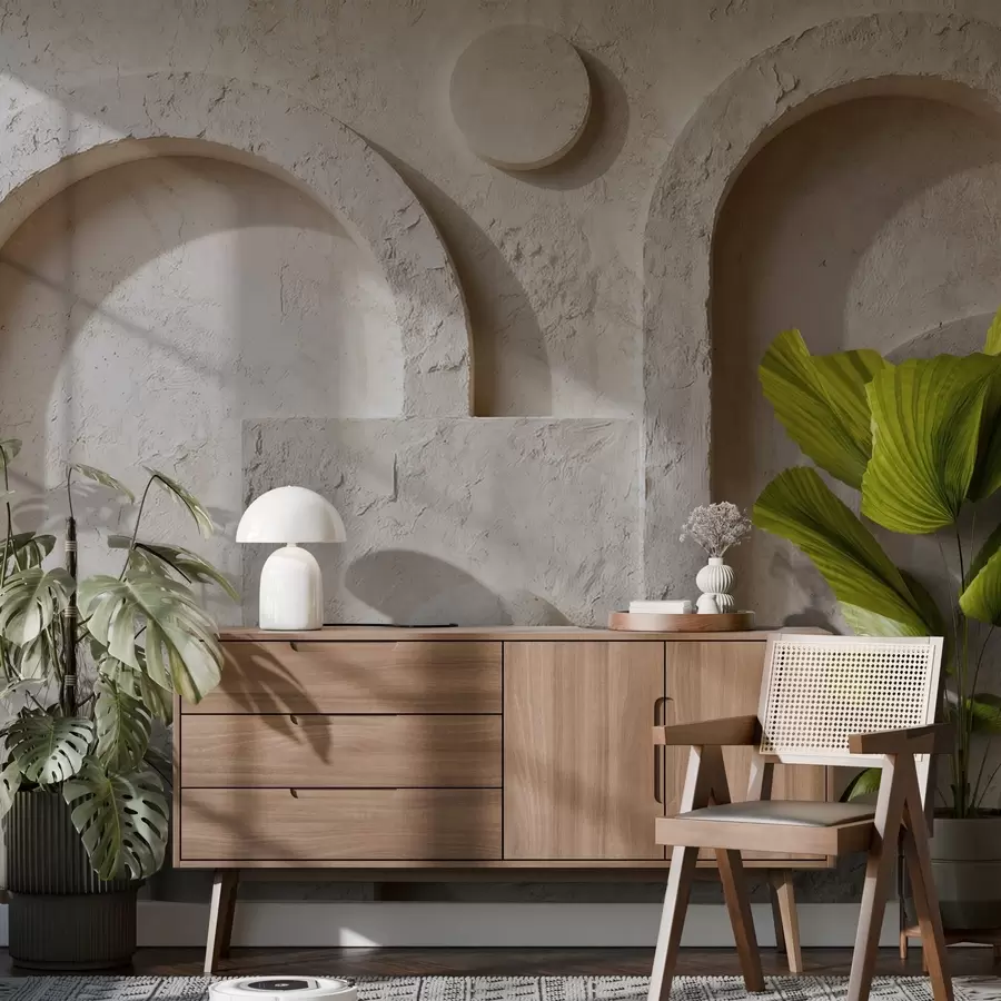 Fototapetes Betona apjoma ģeometrija w05186