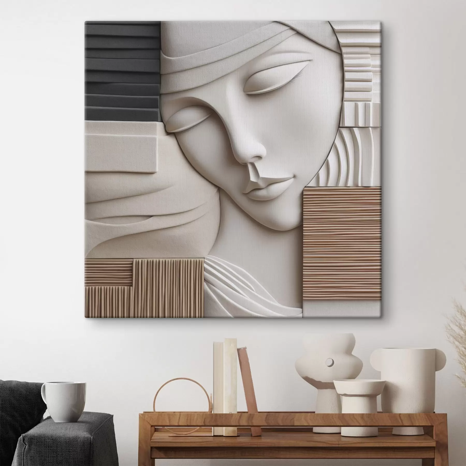 Glezna Abstraktais portrets s47709