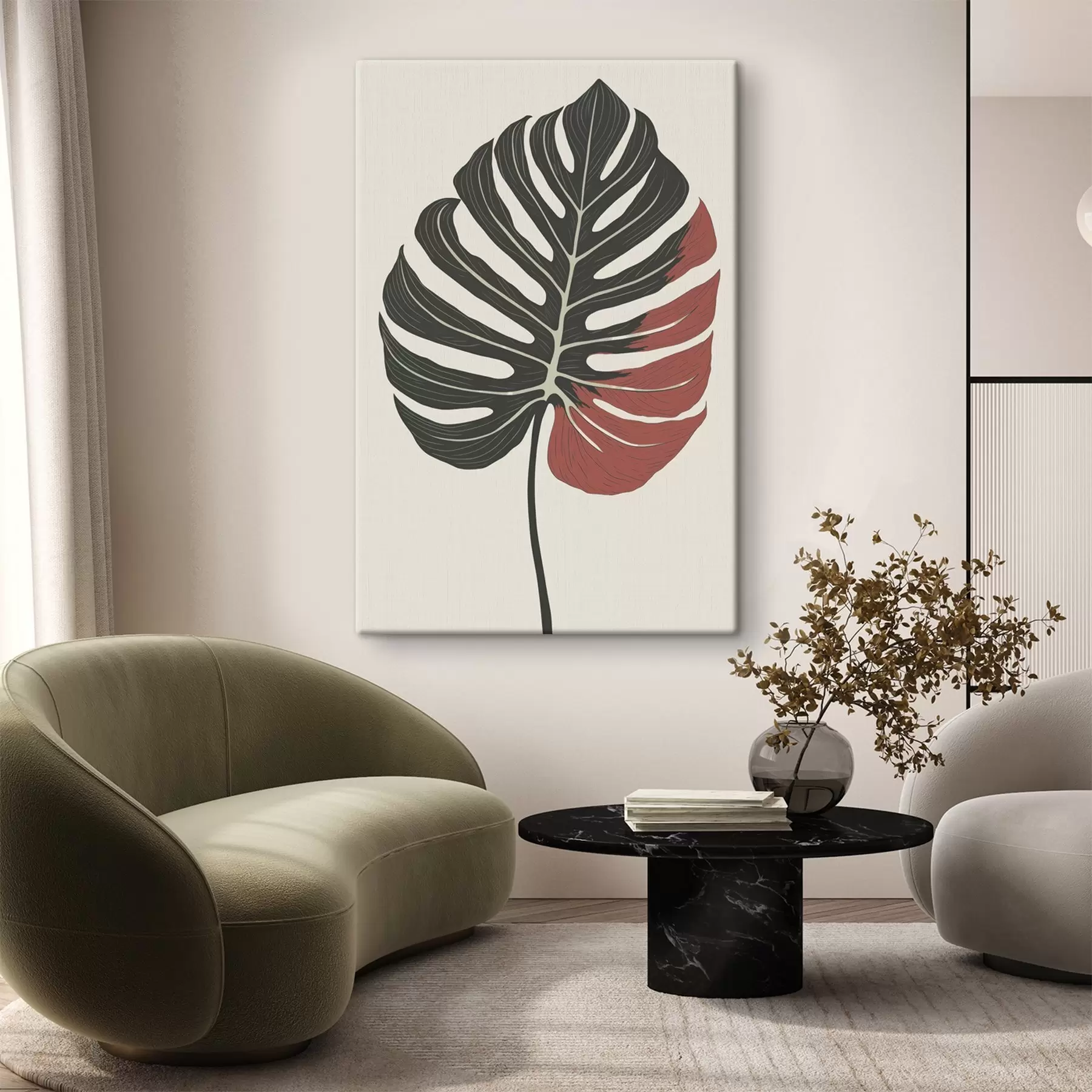 Glezna Tropu lapa s47727