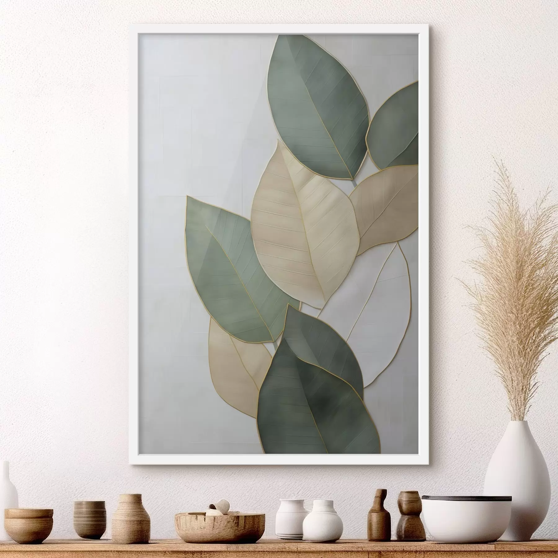 Fototapetes Abstraktās lapas f47717