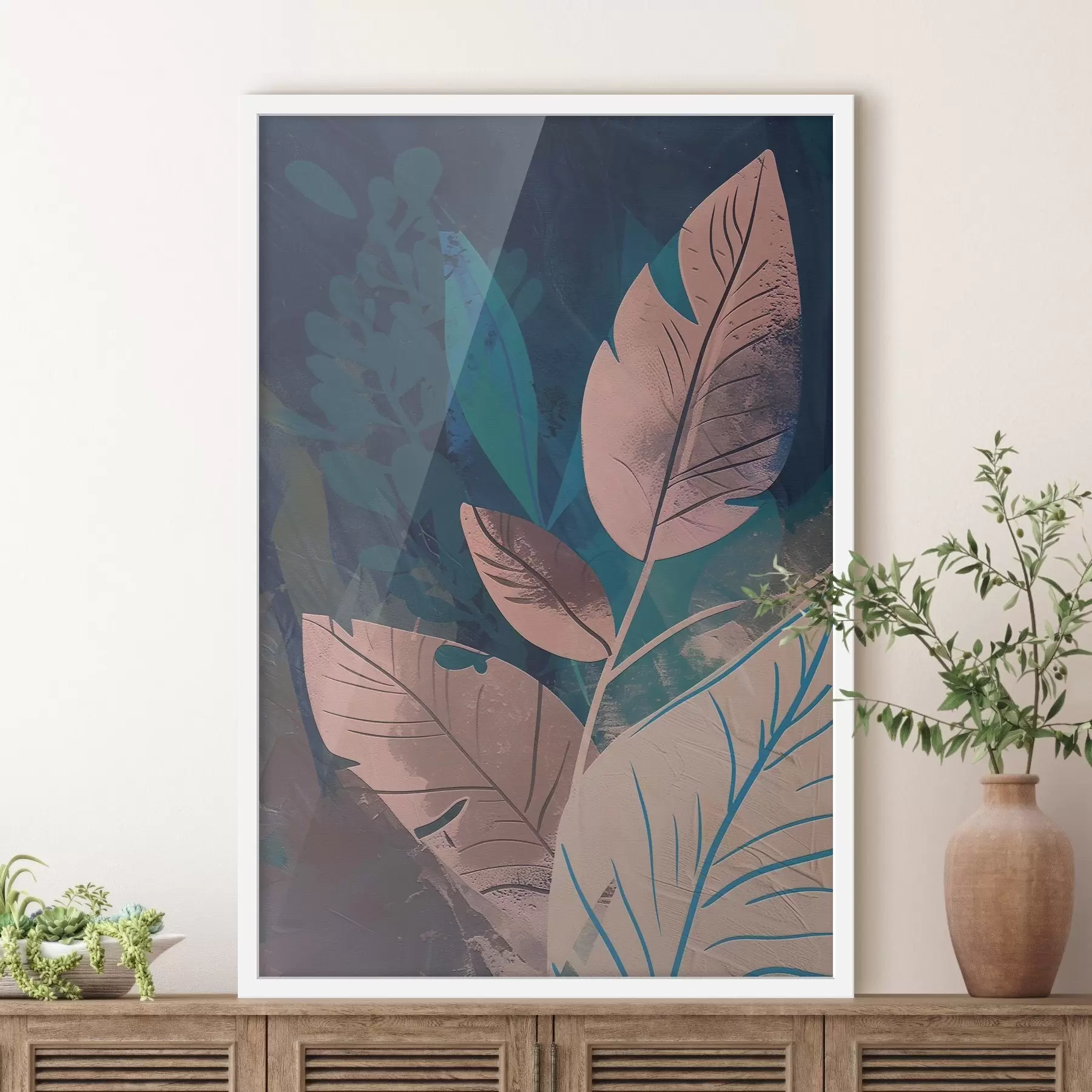 Fototapetes Zari un lapas, abstrakcija f47749