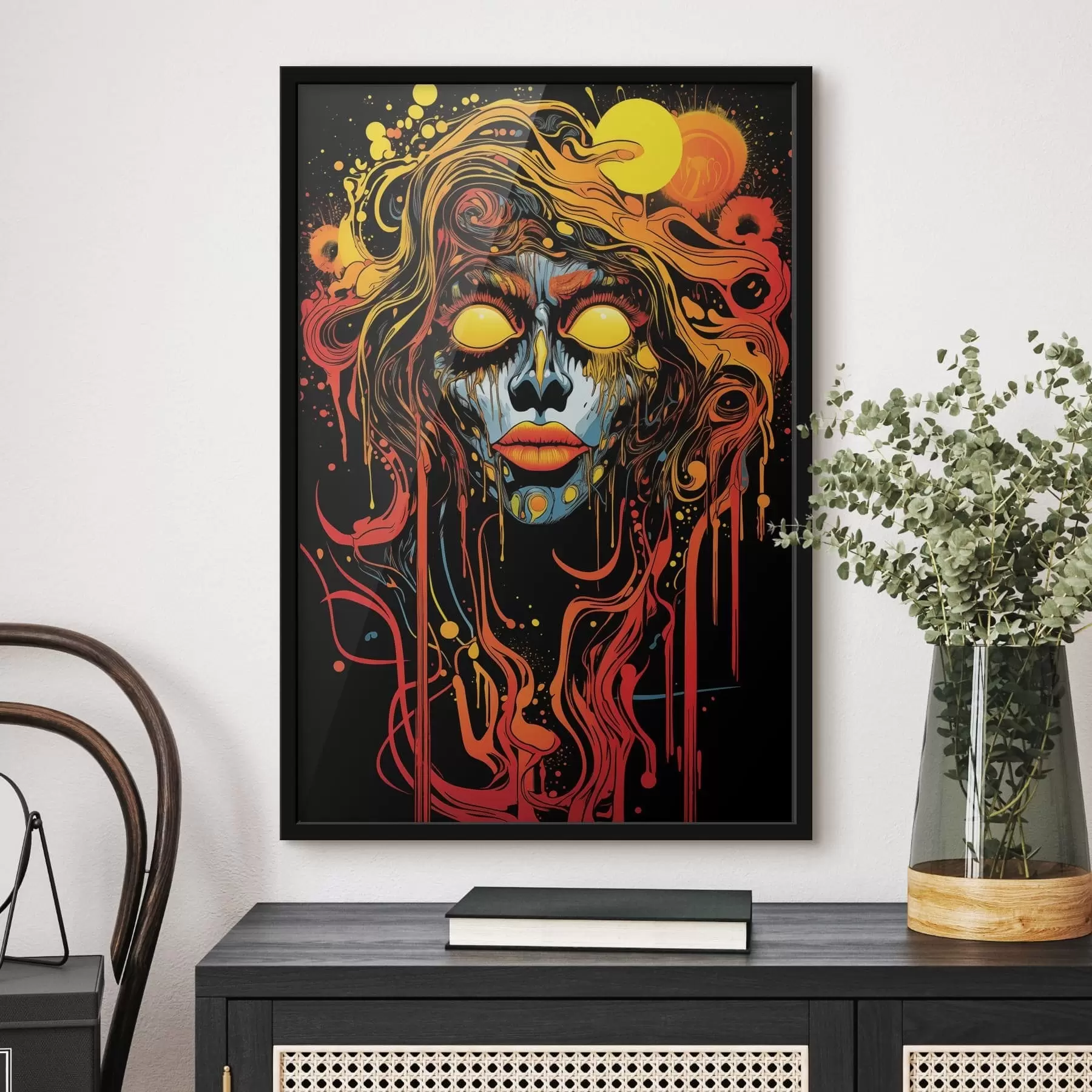 Fototapetes Spilgts abstrakts portrets f47738