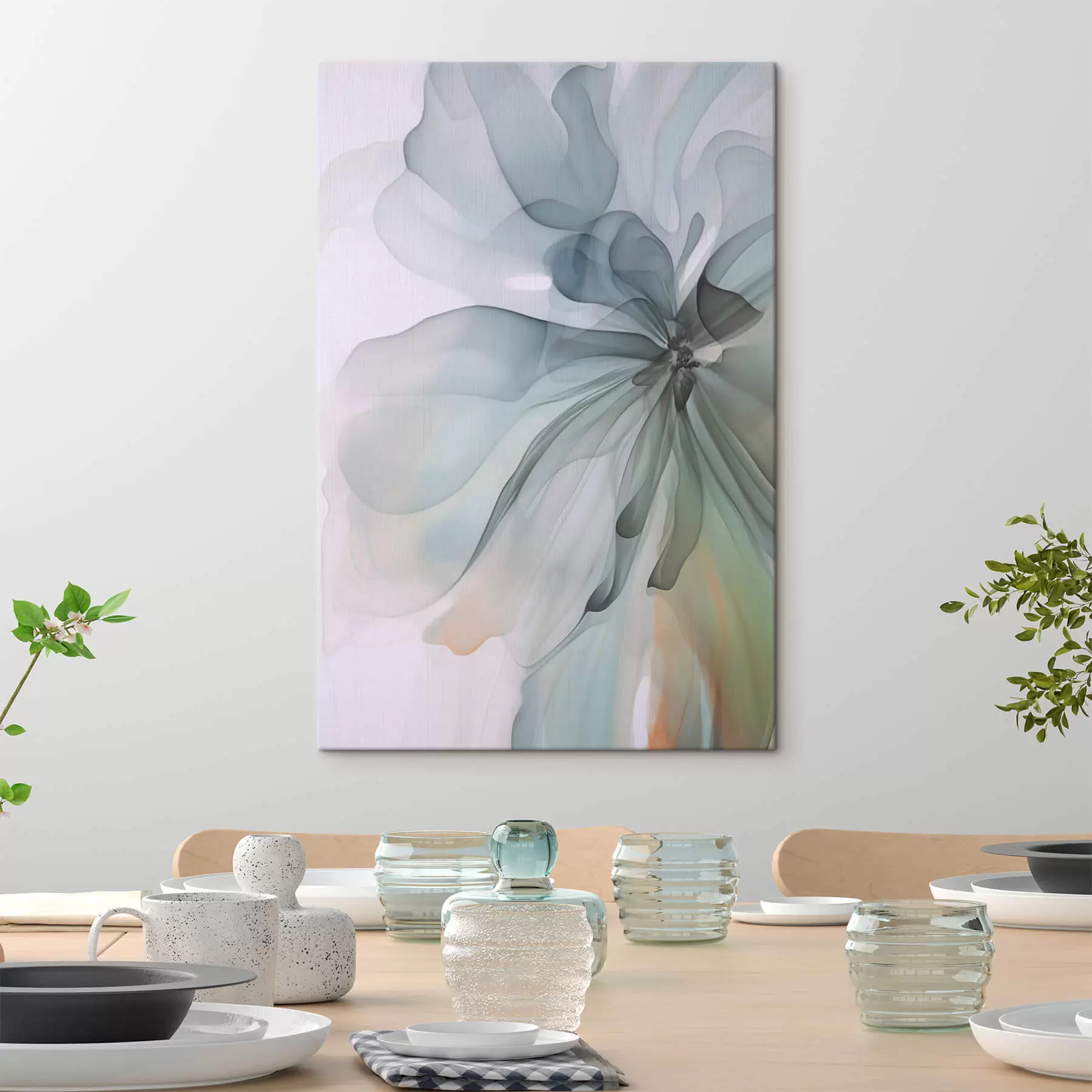 Glezna Abstrakts delikāts zieds s47328
