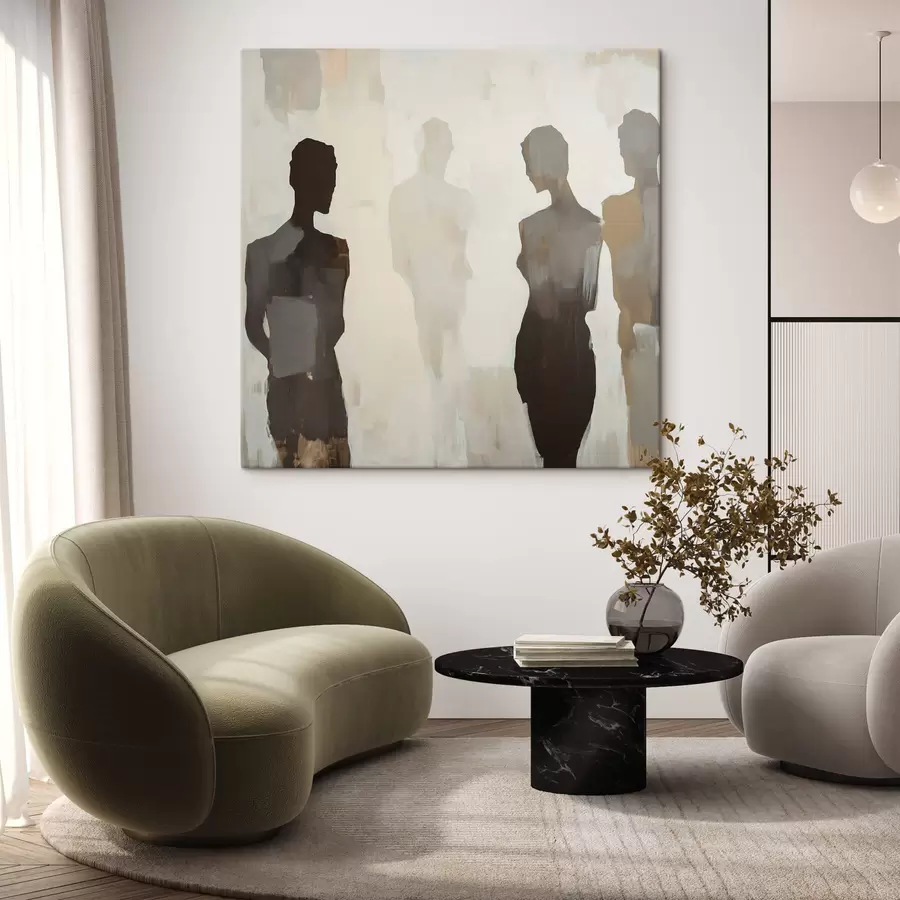 Glezna Abstrakti silueti s47778