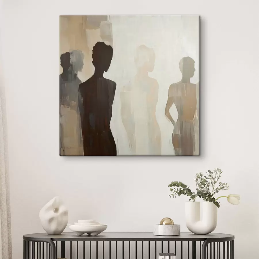 Glezna Abstrakti silueti s47779