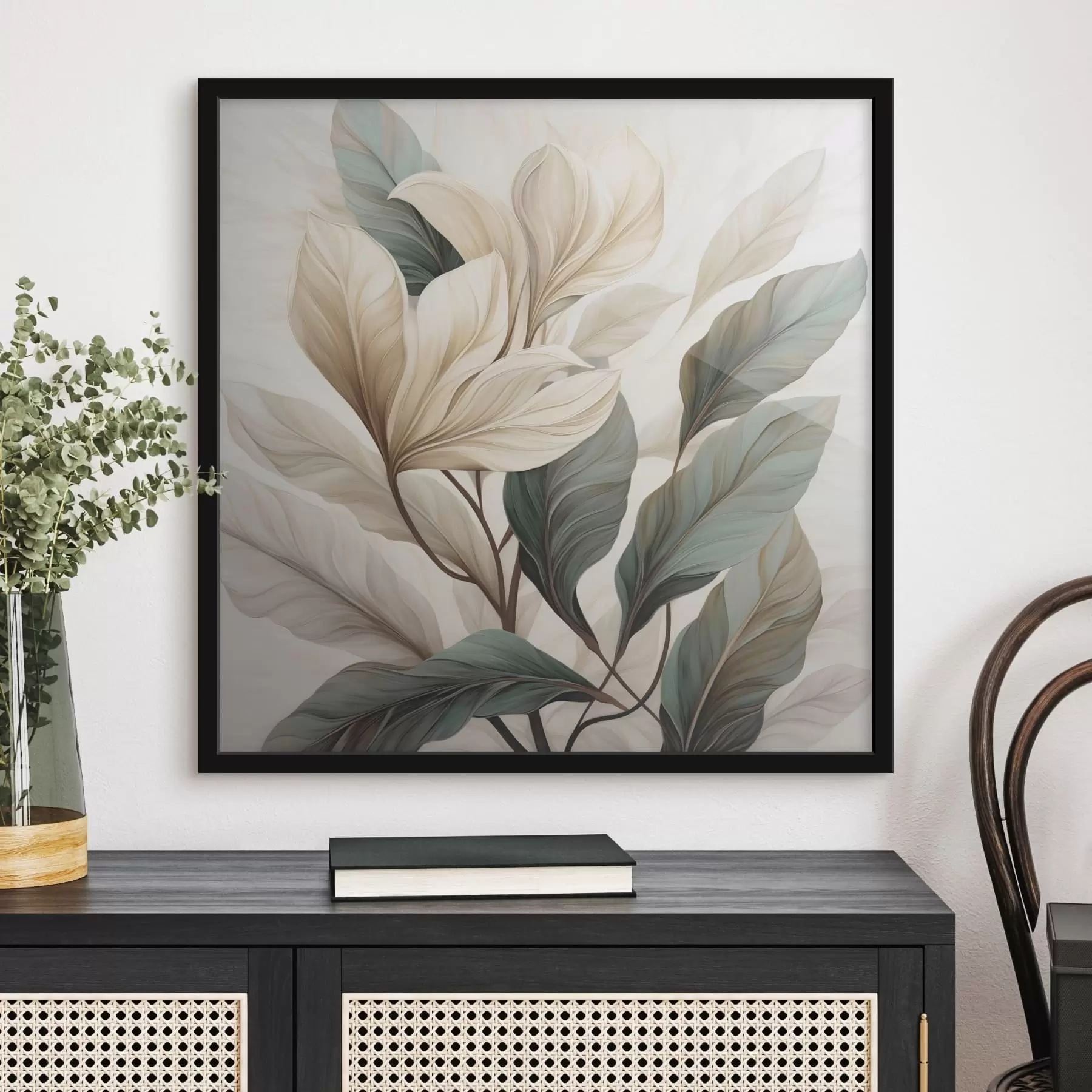 Fototapetes Ziedi ar lapām f47668