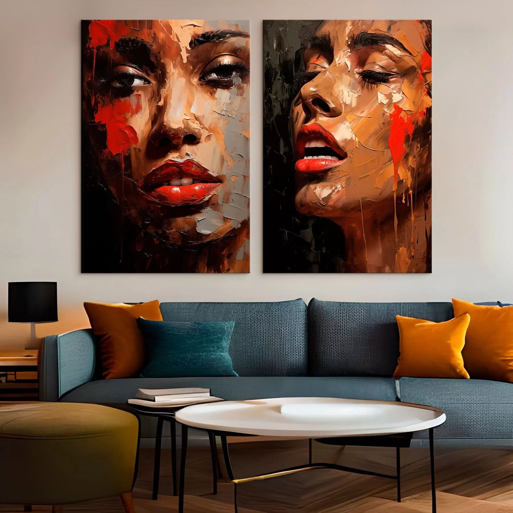 Glezna Fragmentēts skatiens m01307