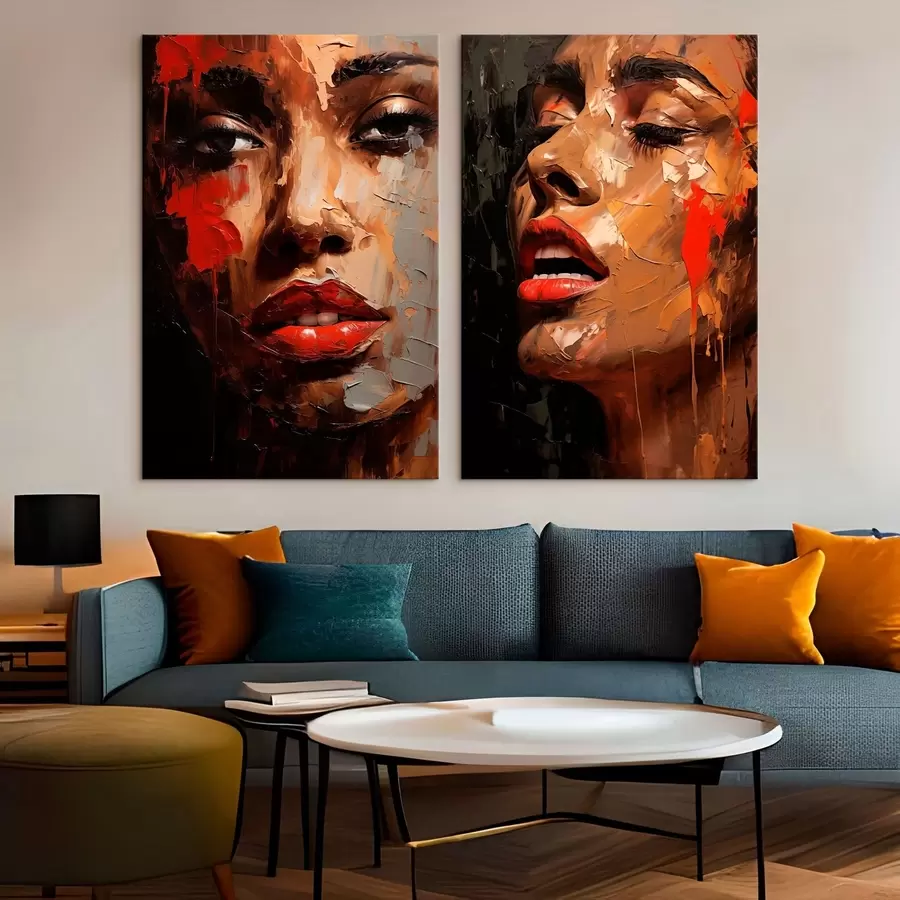 Glezna Fragmentēts skatiens m01307