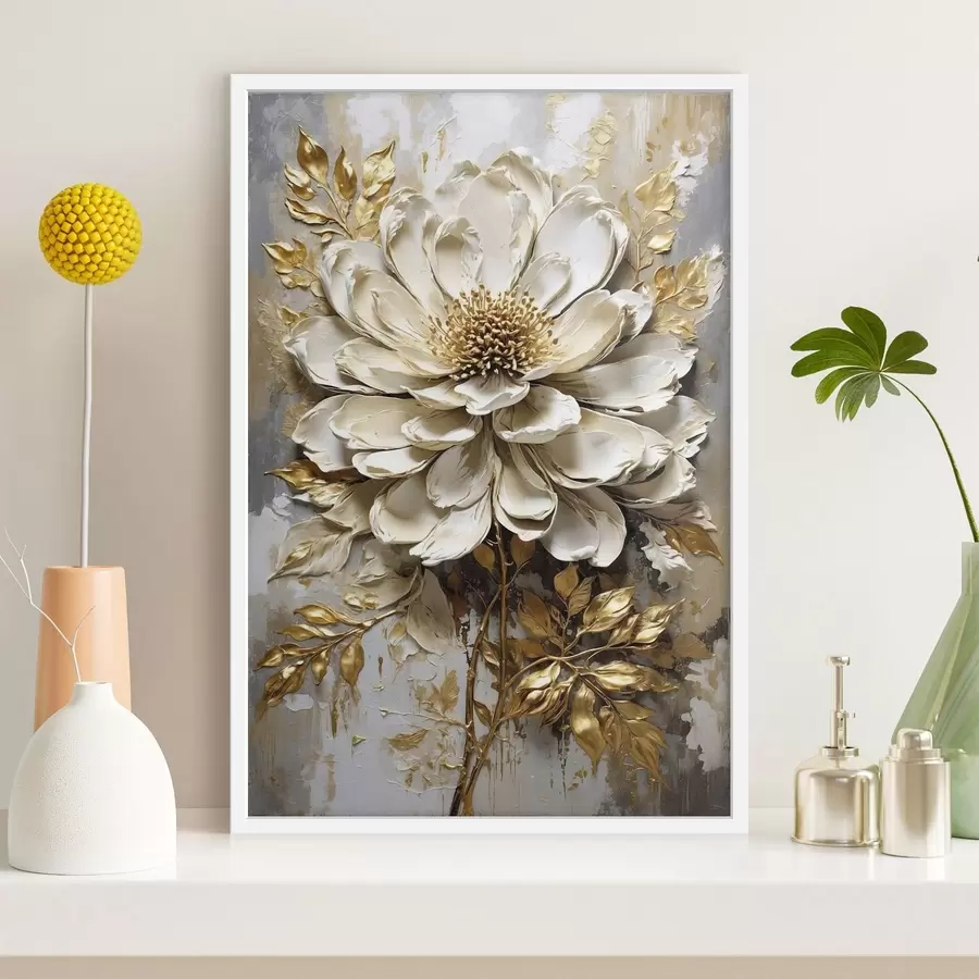 Fototapetes Teksturēts gaismas zieds f47271