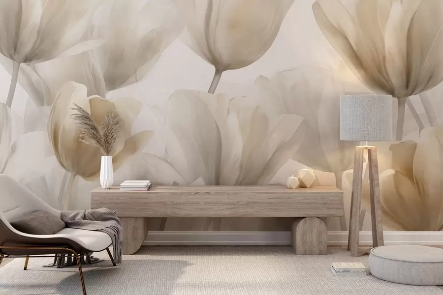 Fototapetes Delikāti tulpes w09699