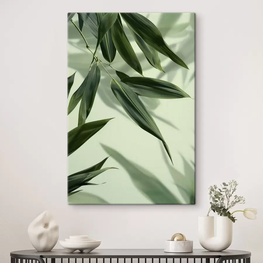 Glezna Bambusa lapas s47814