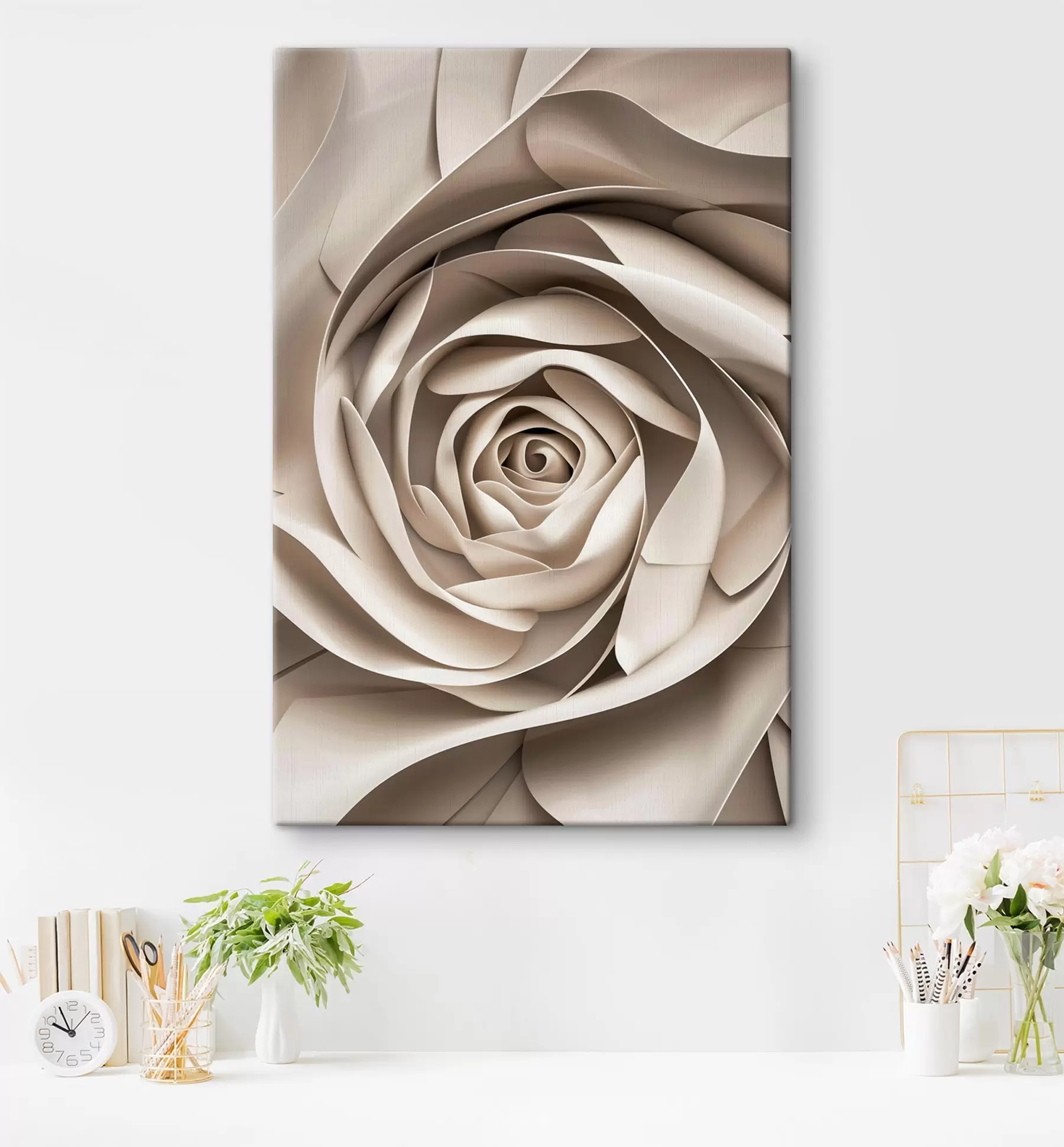 Glezna Liela abstrakta roze s47825