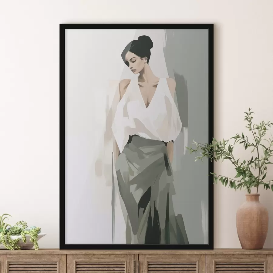 Fototapetes Jauna sieviete f47798