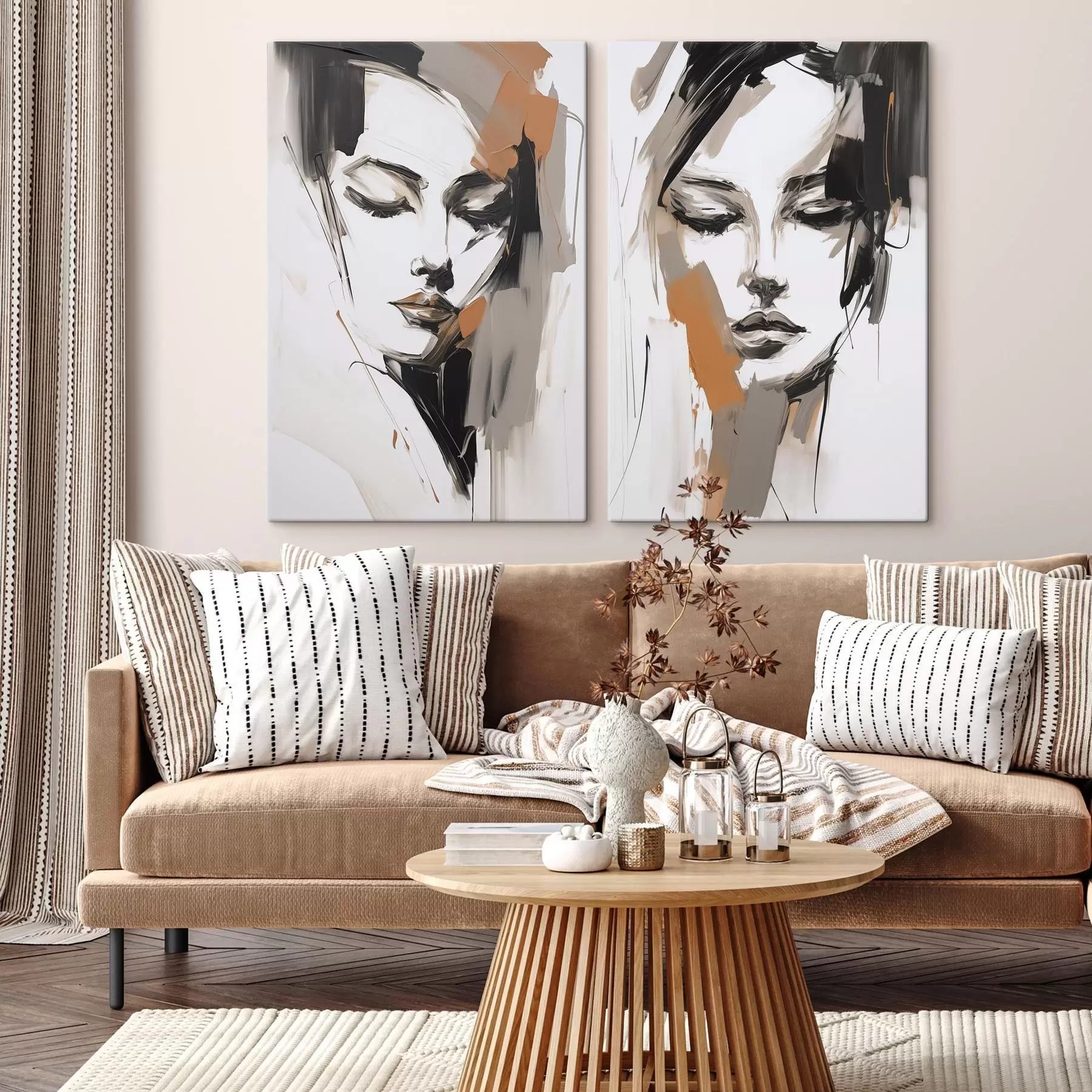 Glezna Abstrakts meitenes portrets m30004