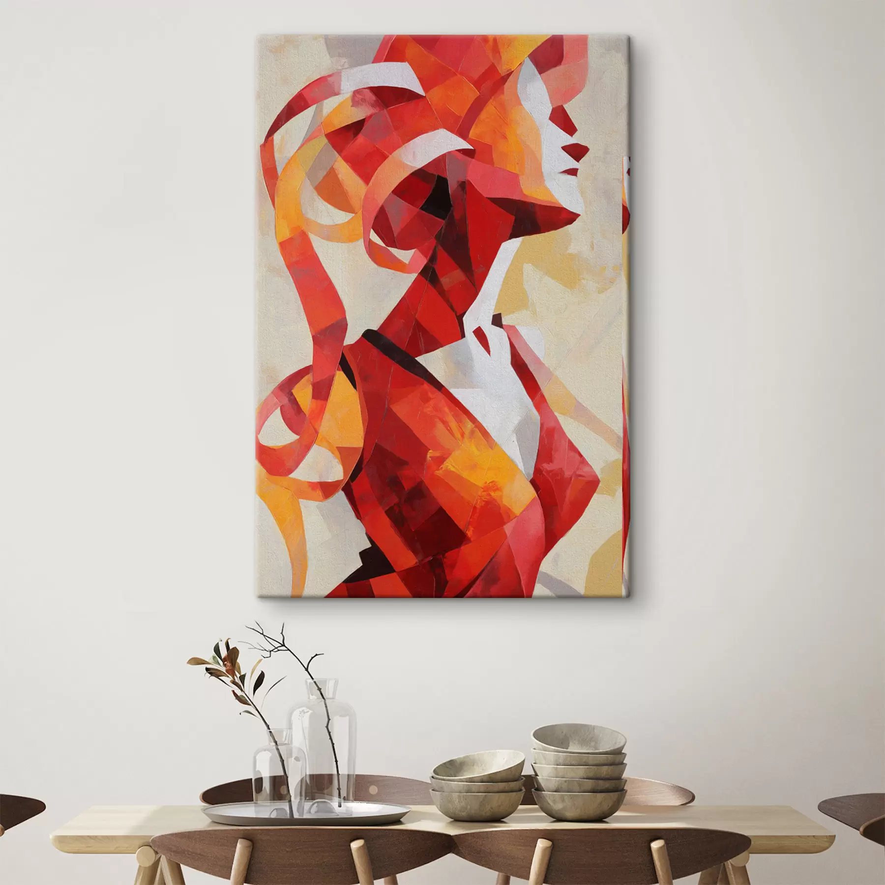 Glezna Abstrakts sievietes portrets s47832