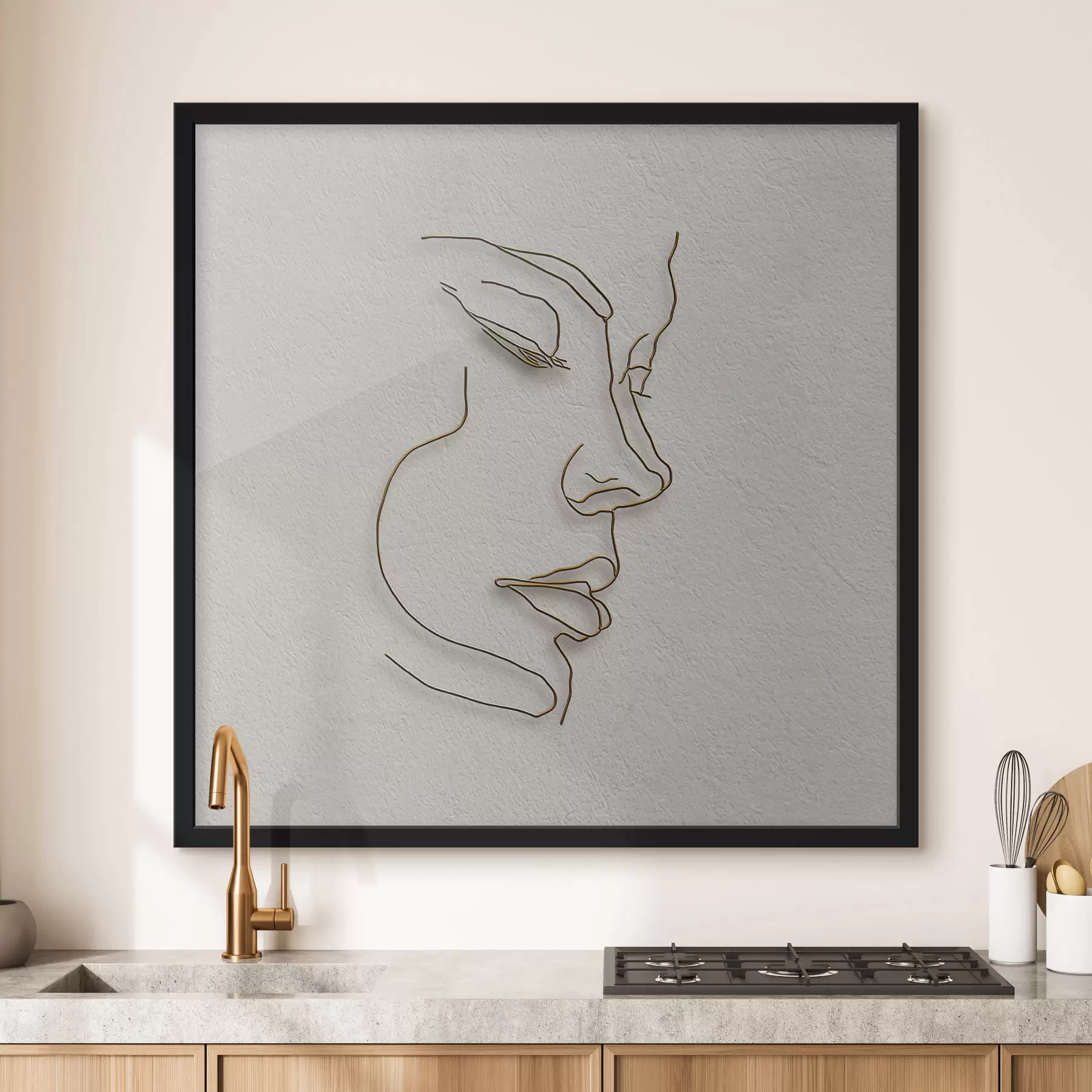 Fototapetes Kontūru portrets f47847