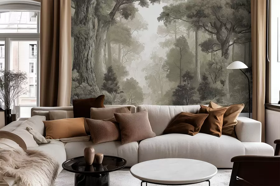 Fototapetes Lapu koku mežs w05196v1