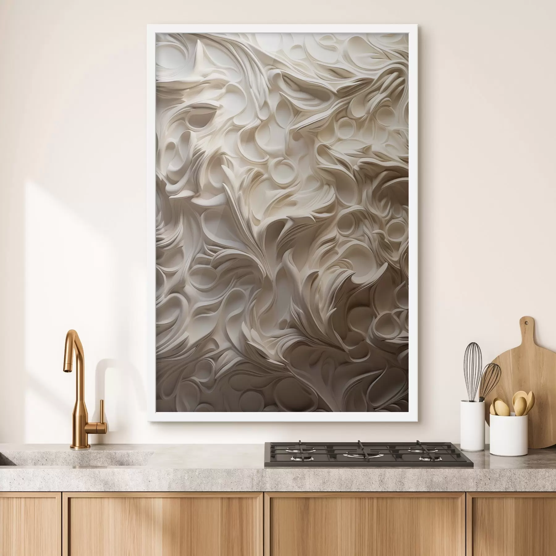 Fototapetes Skaisti raksti, imitācijas skulptūras f47902