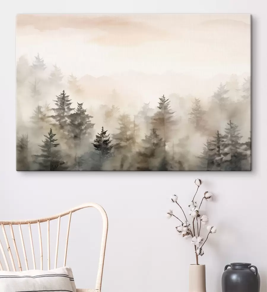 Glezna Akvareļu mežs, imitācija s47885