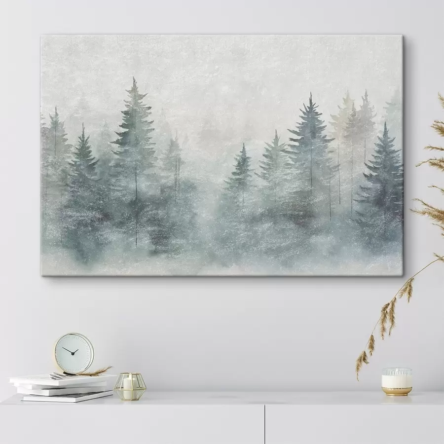 Fototapetes Skuju mežs, grunge stils s47894