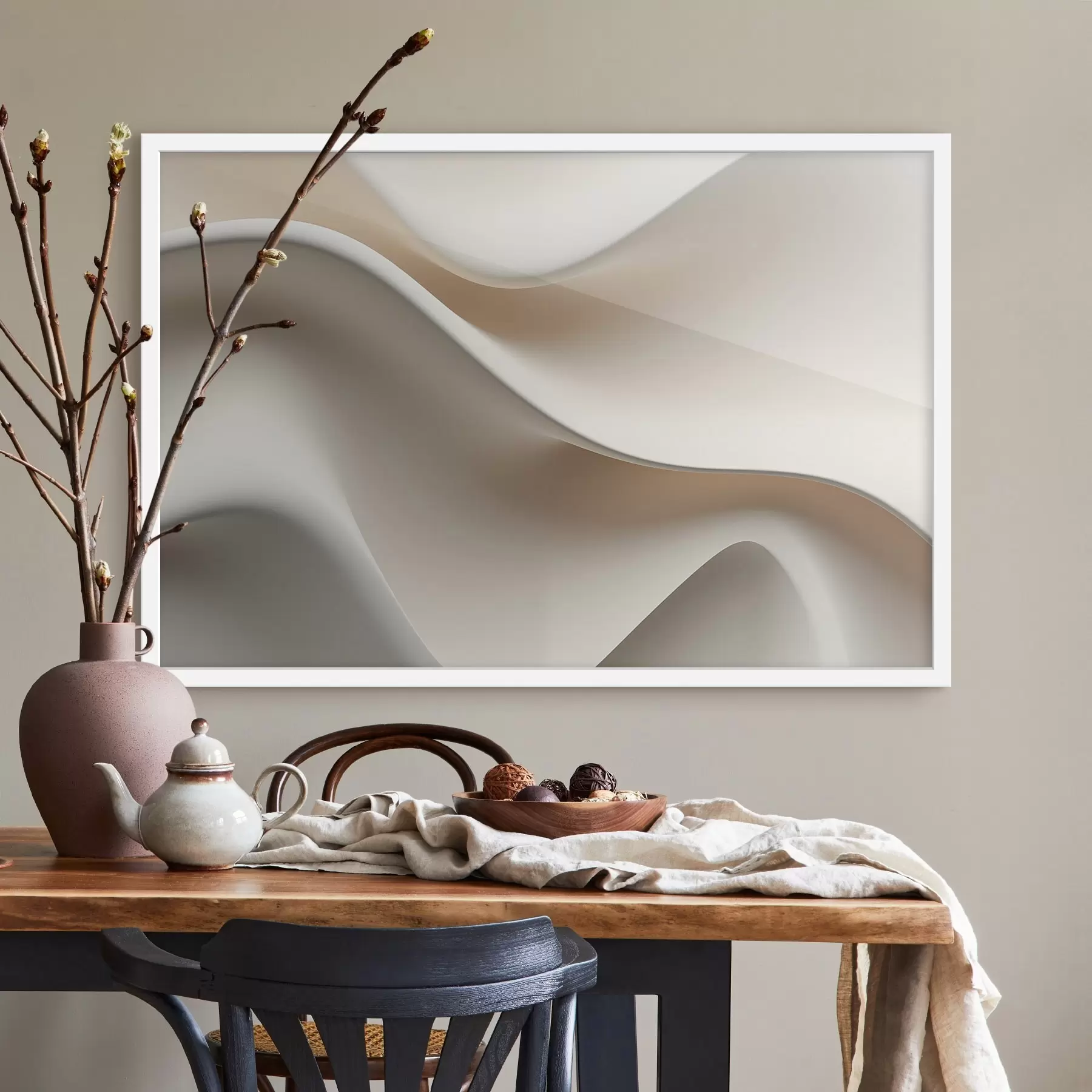 Fototapetes Volumetriskie viļņi, 3D imitācija f47886