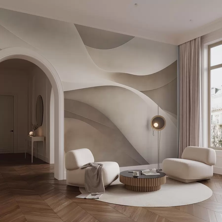 Fototapetes Abstrakta siena, viļņi w09694