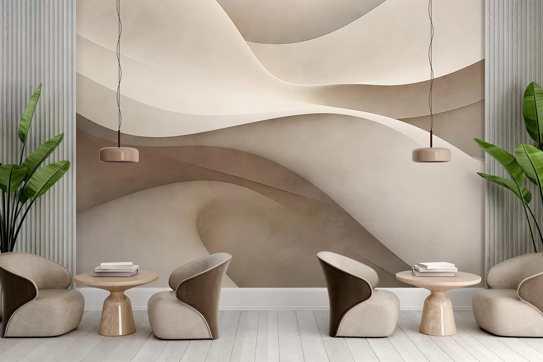 Fototapetes Abstrakta siena, viļņi w09694