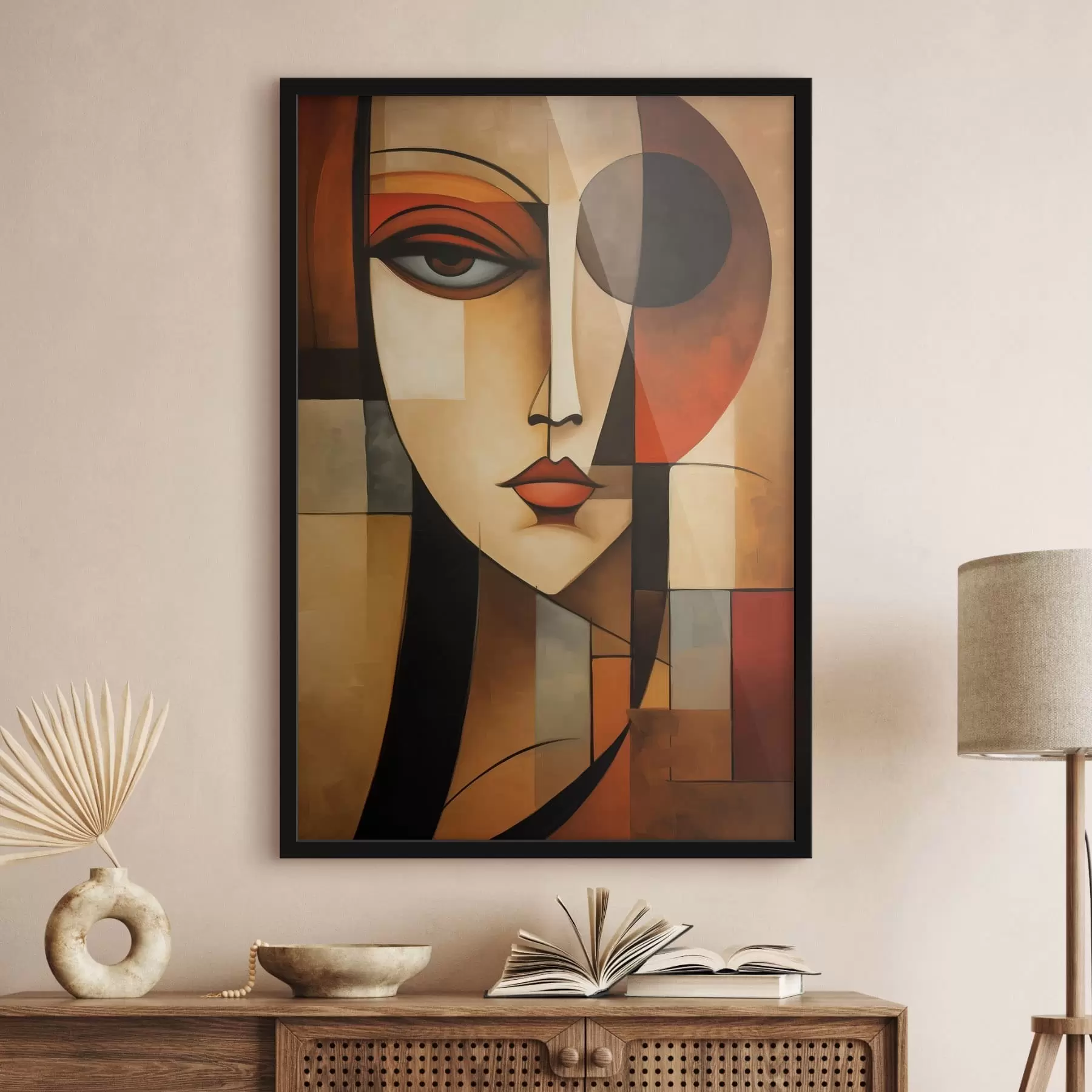 Fototapetes Ģeometrisks sievietes portrets f47908