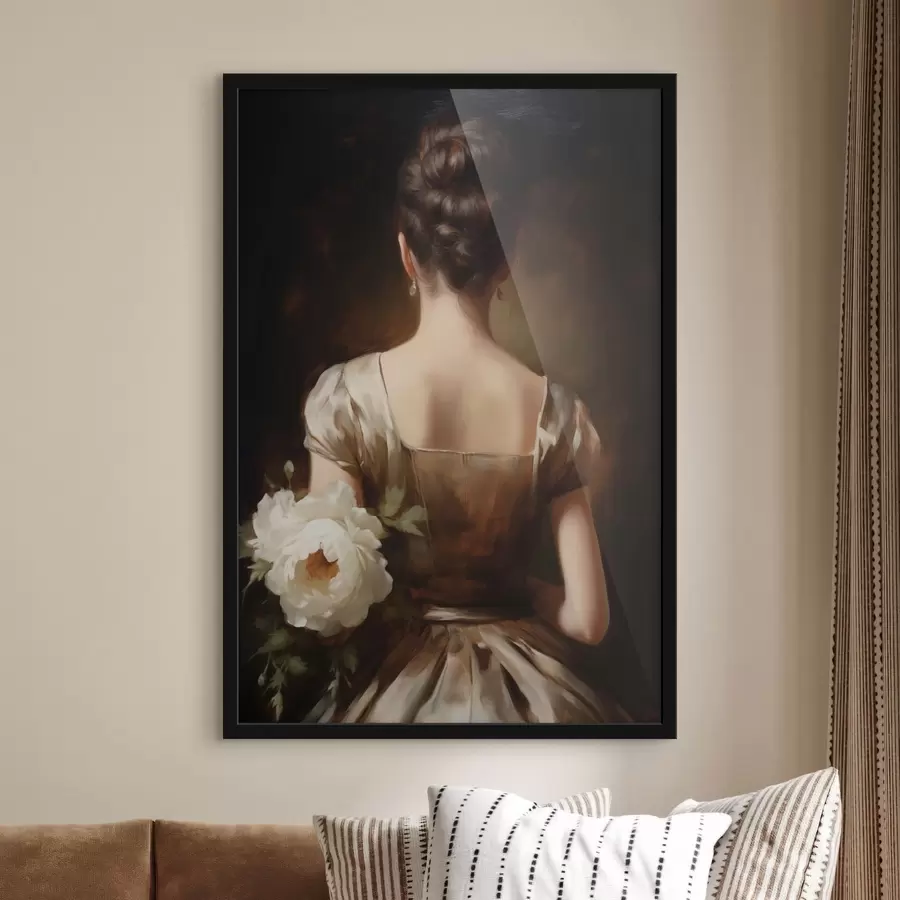 Fototapetes Sievietes portrets no aizmugures f47921