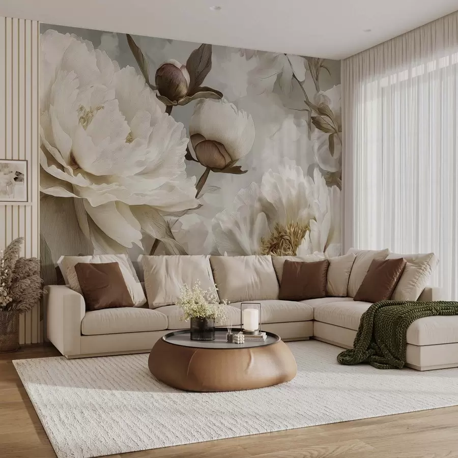 Fototapetes Lielās peonijas w09689