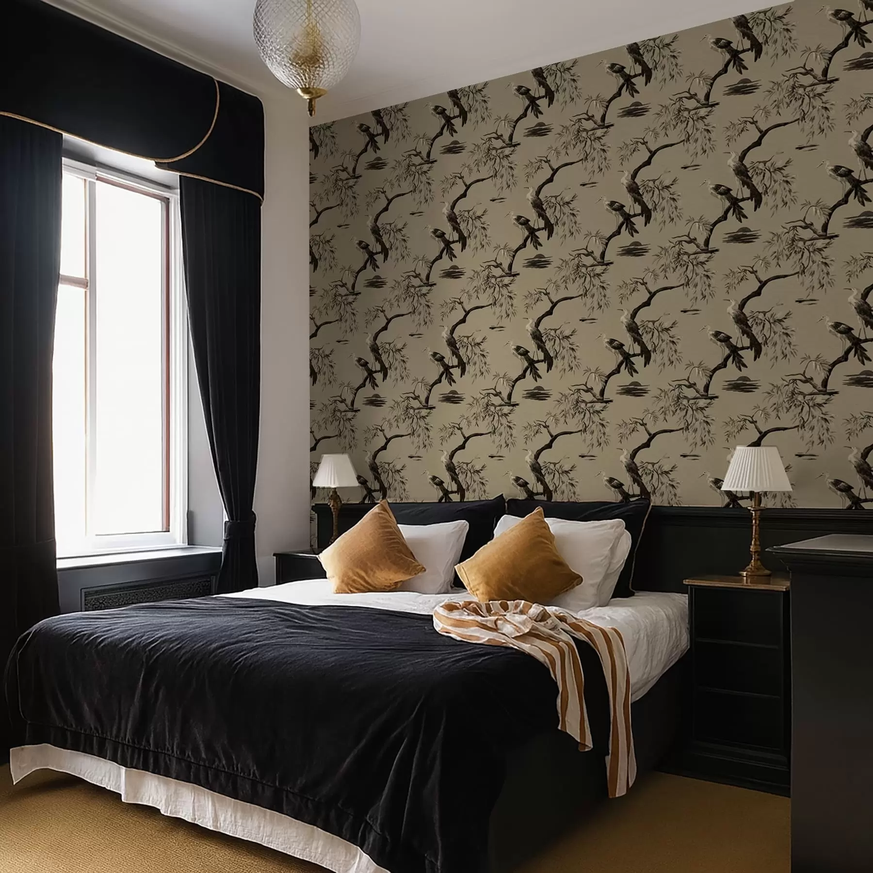 Fototapetes Putni uz zara monohromos toņos a01116v2