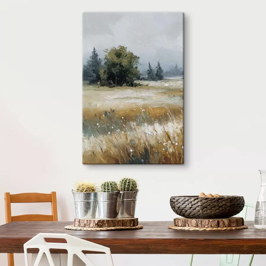 Glezna Lauka augi, eļļas glezna imitācija s48009