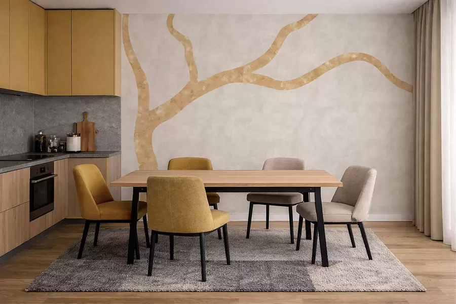 Fototapetes Gaiša zaru uz gaiša fona w05144