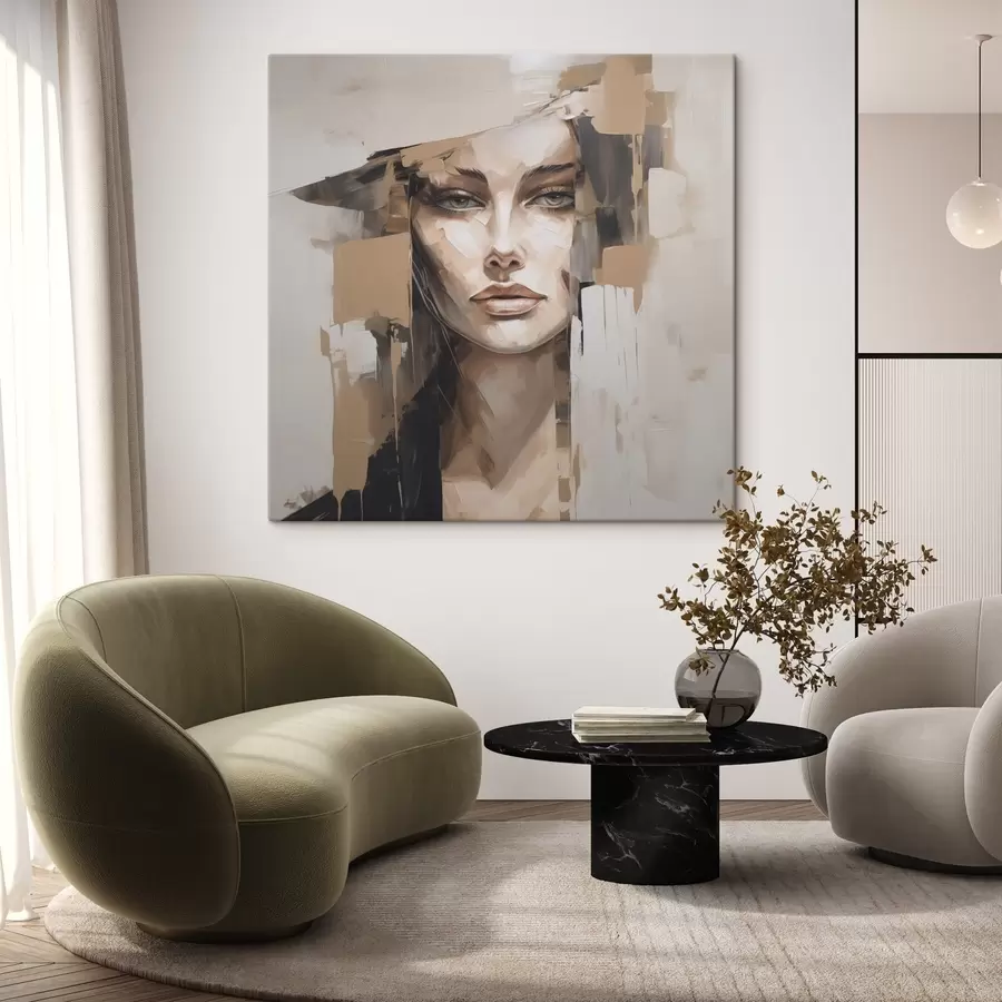 Glezna Abstraktais portrets s48051